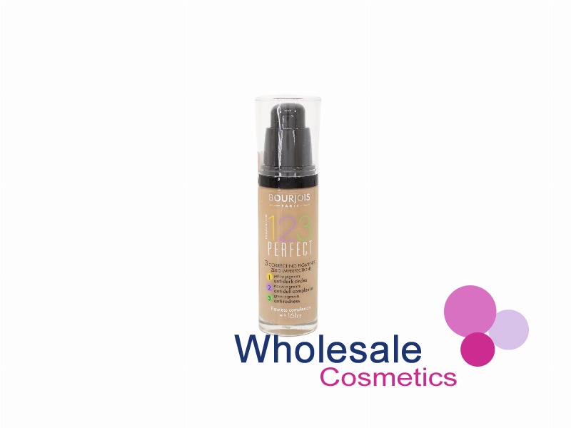 6 x Bourjois 123 Perfect Foundation - 55 DARK BEIGE